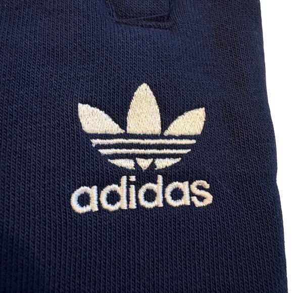 Adidas Essentials Sweatpants Mens Size XL Blue Fleece Cuffed Tapered Leg Pockets - Picture 4 of 10